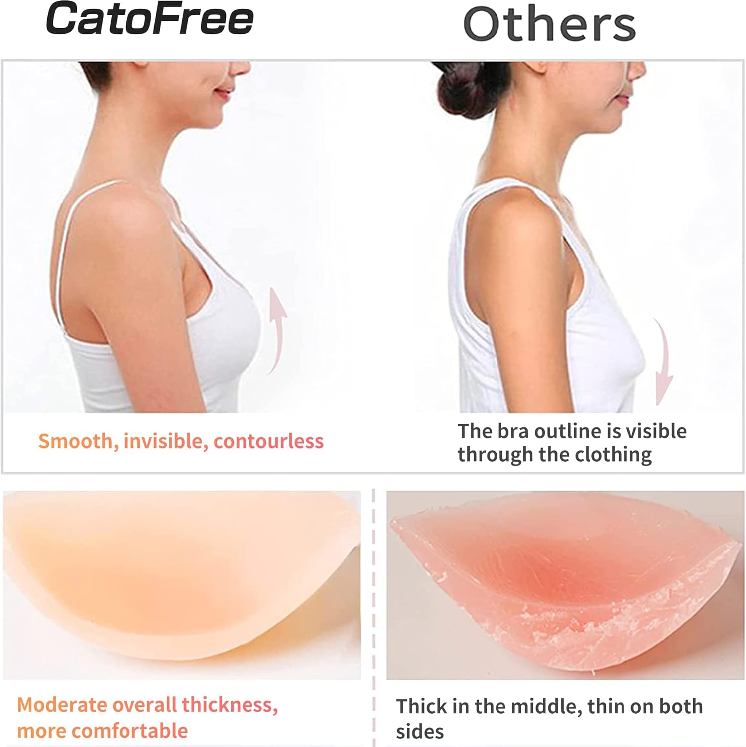 Push-Up Wire-Free Solid Silico - огляд і ціна Backless Bra Sticky